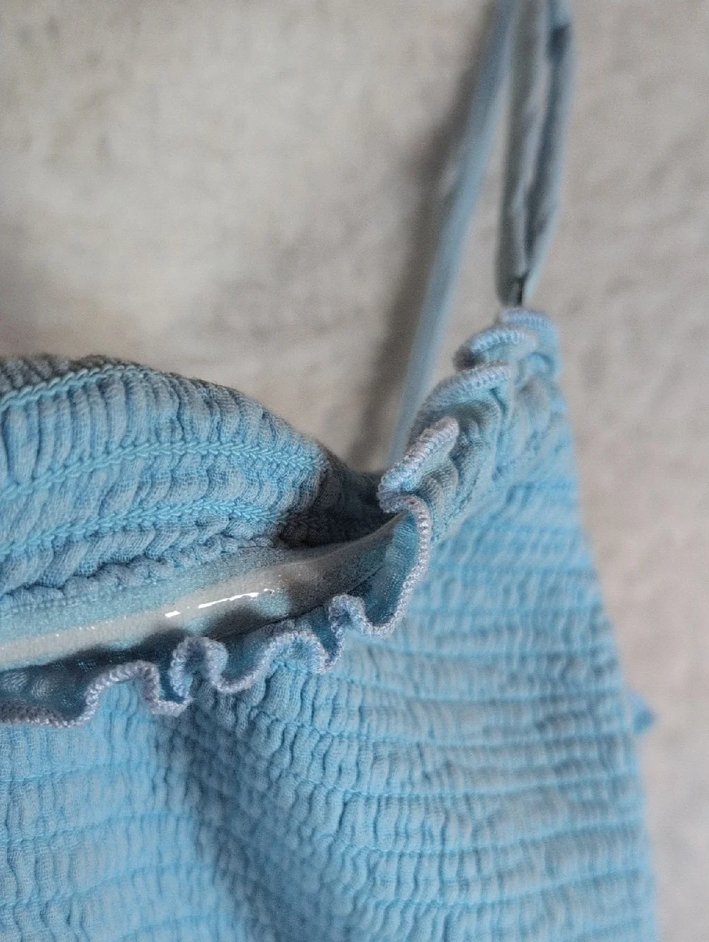 Nwot Anthropologie Light Blue Smocked Maxi Sundress - Picture 4 of 7